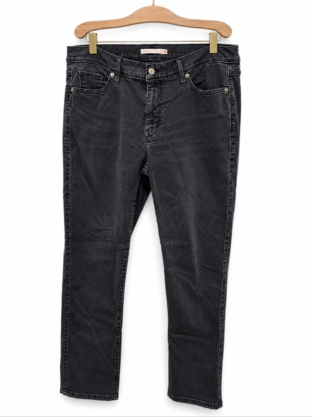 Levi’s 414 Classic Straight Jeans Women’s 18W Black Wash Plus Size